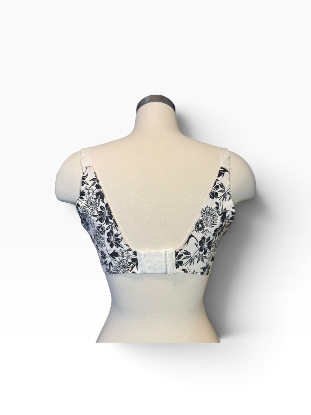 Soma Floral Print Full-Coverage Bra - Cream & Black - Picture 2 of 4